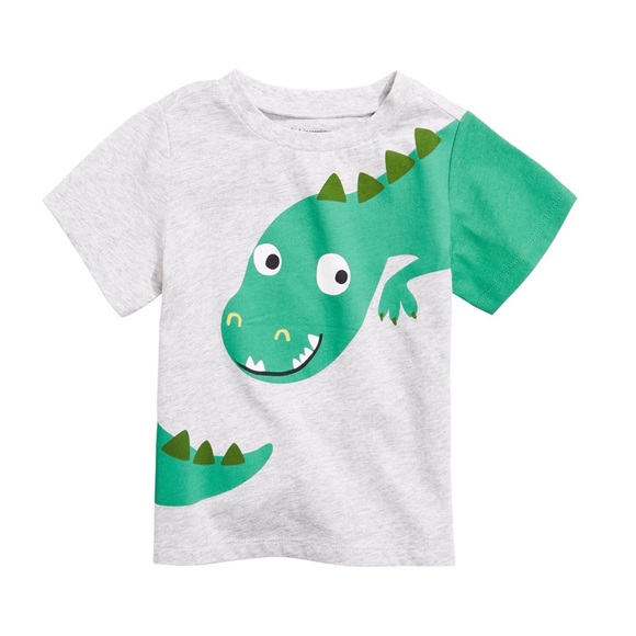 First Impressions Other - NWT First Impressions Gray Dinosaur Shirt Top 24mo